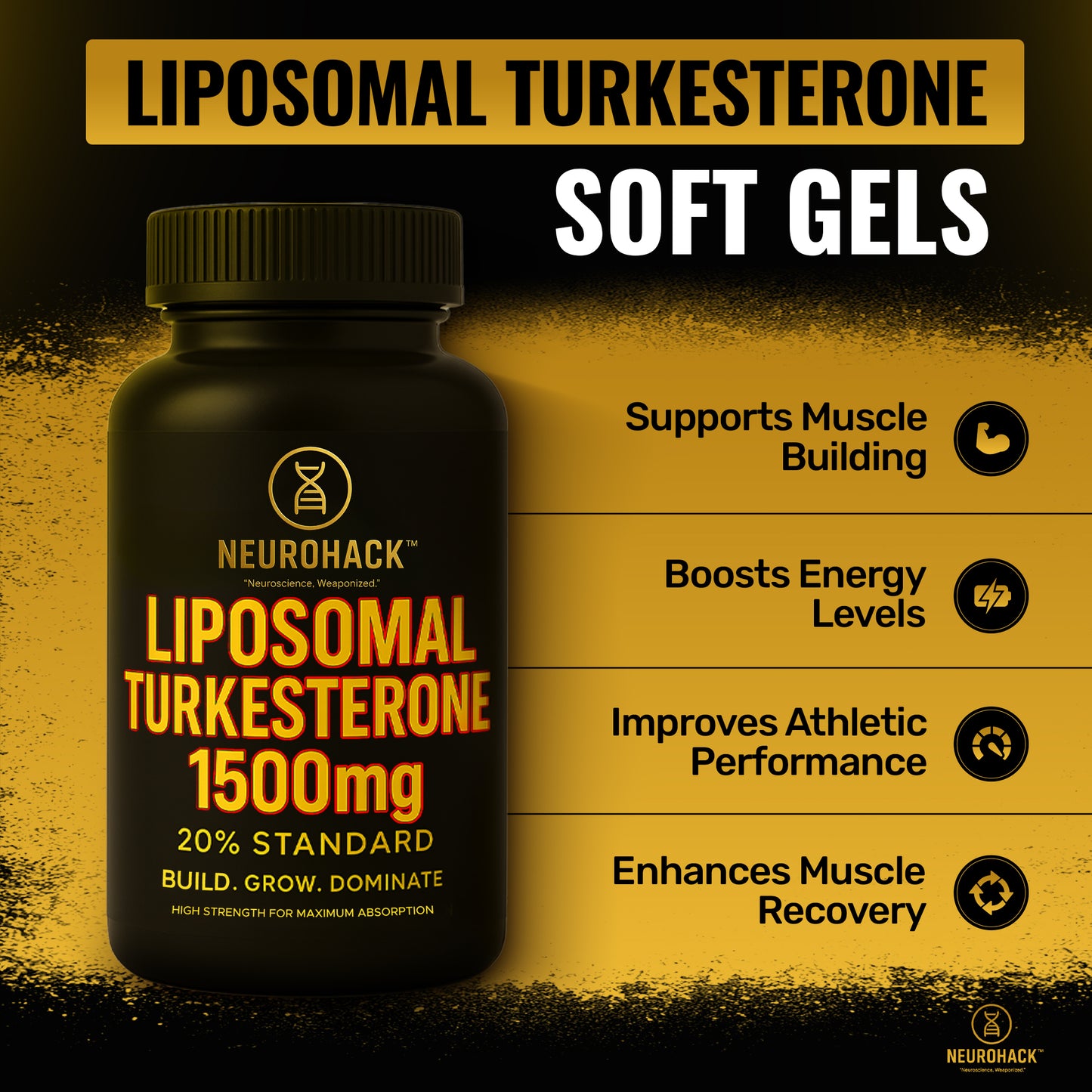 Liposomal Turkesterone 1500mg 20% Standard, Maximum Strength, High-Potency Formula (Lab Tested)