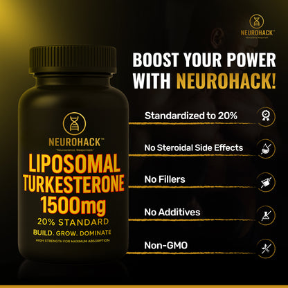 Liposomal Turkesterone 1500mg 20% Standard, Maximum Strength, High-Potency Formula (Lab Tested)