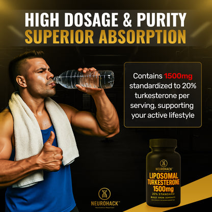 Liposomal Turkesterone 1500mg 20% Standard, Maximum Strength, High-Potency Formula (Lab Tested)