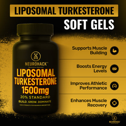 Liposomal Turkesterone 1500mg 20% Standard, Maximum Strength, High-Potency Formula (Lab Tested)