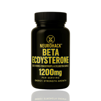 Beta Ecdysterone Supplement 1200mg | 98% Maximum Purity Ecdysterone for Lean Muscle Growth, Strength & Performance | Natural Anabolic Muscle Builder | Vegan | 60 Capsules – 30 Day Supply