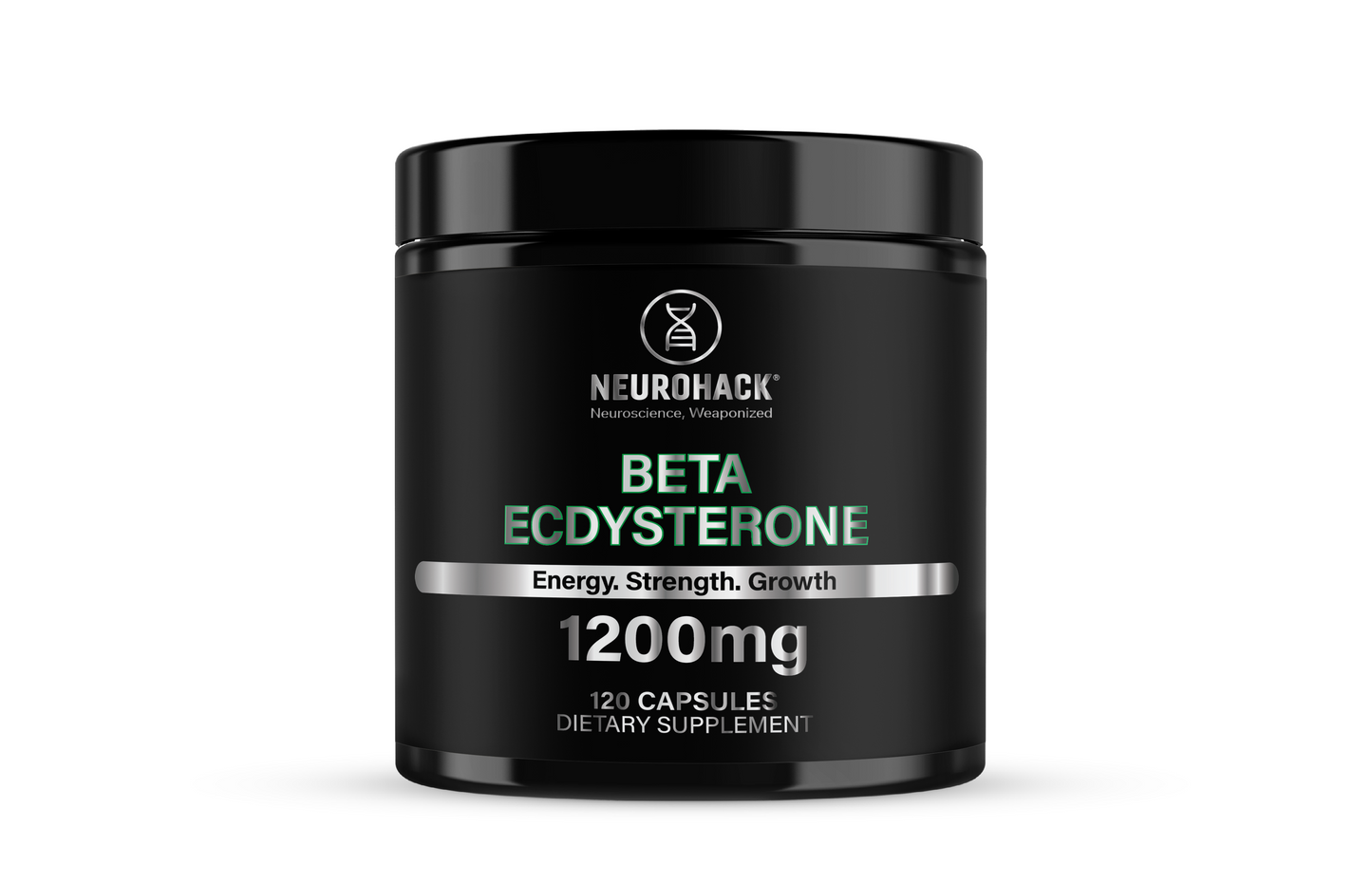 Beta Ecdysterone Supplement 1200mg | 98% Maximum Purity | Vegan | 120 Capsules – 60 Day Supply