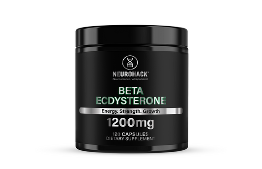 Beta Ecdysterone Supplement 1200mg | 98% Maximum Purity Ecdysterone for Lean Muscle Growth, Strength & Performance | Natural Anabolic Muscle Builder | Vegan | 120 Capsules – 60 Day Supply